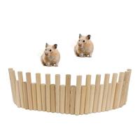 PLUSHCEWT Hamster Wooden Fence Rat Ladder Bridge Toy,Hamster Fence Hamster Bridge Toy Wood Ladder Natural Hideout for Such As Mole Carrot Cottage Small Animals (38 cm)