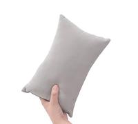 PLUSHCEWT Mini pillows for sleeping 11" x 7" Small Travel Pillow Tiny Cotton Pillows for Adult Kids Pets Dogs Neck Wrist Lumbar and Knee Machine Washable (Gray)