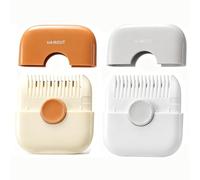 PLUSHCEWT Pack of 2 Split End Remover Hair Trimmer Comb Double-Sided Adjustable Blade Removable Portable Pony Cutting Thinning Home Travel Hairdresser Family Adults ABS Stainless Steel 6.5 x 7.5 cm (W