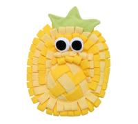 PLUSHCEWT Snuffle Mat for Dogs,Food Sniffing Feeding Mat Pet Snuffle Mat,Interactive Feeding Game Toy for Dogs,Natural Foraging Skills,Slow Feeding Puppy Training Mat for Small,Medium Dog (Pineapple)