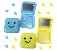 PLUSHCEWT Starface Pimple Patches - 64PCS Cute Star Spot Patches, Hydrocolloid Acne Cover for Face & Skin, Fun Skincare Essentials for Teens (2 Boxes, Blue+Yellow)