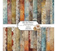 PLUSHCEWT Vintage Double-Sided Pattern Scrapbook Paper Pack, 24 Sheets 6x6 in, Cardstock for Origami, Scrapbooking, Decoupage, Card Making, Craft Paper Sheets for Journaling & DIY Projects (Orange)
