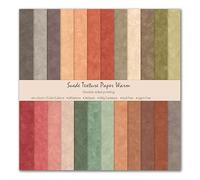 PLUSHCEWT Vintage Double-Sided Pattern Scrapbook Paper Pack, 24 Sheets 6x6 in, Cardstock for Origami, Scrapbooking, Decoupage, Card Making, Craft Paper Sheets for Journaling DIY Projects (Multicolor)