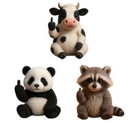 Plushie,Ornaments for Shelves Hypoallergenic Soft Baby Doll Plush Toys Plushies for Girls Hypoallergenic Plush Dog Toy Soft And Cuddly Soft Toys Kids Girls Cute Fluffy Animals Middle Finger