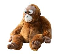 PLUSHIVE Simulated Orangutan Plush Toy Cute Plush Animal Sitting Gorilla Doll 19.29 Inch Monkey Cloth Doll Toy Pillow Christmas Home Decoration