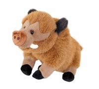 PLUSHIVE Simulated Wild Boar Plush Animal Doll Plush Toy Ugly Cute Little Pig Mountain Pig 9.84 Inch Doll Grab Doll Christmas Birthday Gift Home Decoration Ornament(Light brown,25cm)
