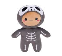 Plushland - 10 Inch Halloween Plush Toys Bat Skeleton Ghost Spooky Stuffed Animals Set Soft Party Decoration for Kids Adults (Skelly Pal