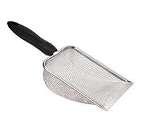 PlushPlumage Small Holes Cat Litter Scoop,Stainless Steel Mesh Scooper,Durable,Heavy Duty,Easy to Clean,for Litter Box,Pet Litter Cleaning Tool for Cat Dog Rabbit