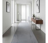 Plushtale, Soft Fluffy Plain Hallway Runner Rug, Anthracite, 60x200cm