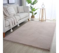 Plushtale Washable Low Pile Super Soft Living Room Area Rug Beige 200 X 280 Cm (Rectangular)