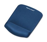PlushTouch Mouse Pad with Wrist Rest, 7.25 x 9.37, Blue