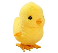 Plushy Wind Up Flip Puppy Chicken Bird Robot Dog Spring Powered Classic Collectible Toy for Boys Birthday Present (Yellow3, 9.5cmX8.5cmX6.5cm)