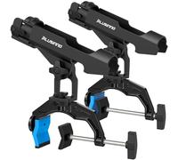 PLUSINNO 2 Pack Fishing Rod Holders for Boat, Upgraded Dual-V Shaped Design, Fit Round/Square Tube Boat Fishing Gear