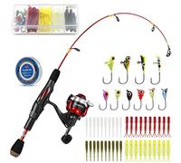 PLUSINNO Ice Fishing Rod and Reel Combo, Ultralight and Sensitive