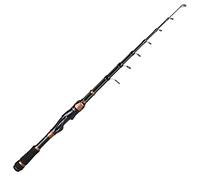 PLUSINNO Warrior Toray Bronze 24 Ton Carbon Matrix Telescopic Fishing Rod and Reel Combo - Armored Bearings 12+1 - Steel BB Swivel Reel