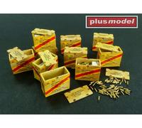 PlusModel U. S. Ammo Boxes II With Munitionsgurte Kit 1:3 2 Military Boxes