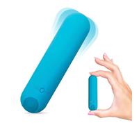 plusOne Bullet Vibrator for Women with Finger Sleeve - Mini Vibrator Made of Body-Safe Silicone, Fully Waterproof, USB Rechargeable - Personal Massager with 10 Vibration Levels, Teal Green