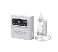 Plusqmed Baby Nasal Aspirator Electric | Baby Nasal Aspirator Newborn | Mucus Nose Suction Vacuum | Baby Nose Unblock, Adjustable 3 Levels Baby, White