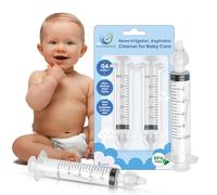 PLUSQMED Nasal Aspirator Baby,Reusable, Nose Cleaner, Nasal Iriigator Baby, Safe and Comfort,10ml x2,Nasal wash Syringe Baby