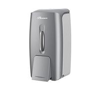 PLUSSEN Soap Dispenser Wall Mount, Adhesive No Drill Commercial Liquid Gel Hand Soap Dispenser 800ml Hand Sanitizer Dispenser for Bathroom, Silver