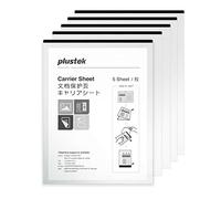 Plustek A4 / Letter Size Document Carrier Sheets (Pack of 5) - Protects Fragile Paper and A3 Size Document by Folding Support Epson, Brother, Fujitsu and Canon Document Scanner
