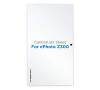 Plustek Calibration Control Sheet - for ePhoto Z300 Scanner only