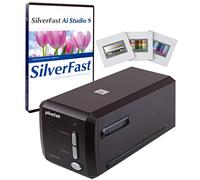 Plustek OpticFilm 8300i Ai Film Scanner - Converts 35mm Film & Slide into Digital, Bundle SilverFast Ai Studio 9 + QuickScan Plus, Include Advanced IT8 Calibration Target (3 Slide)