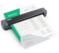 Plustek S410 Plus - Small USB Portable Sheet-Fed A4 Document Scanner for Windows 7 / 8 / 10 / 11 , OCR Software Include
