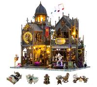 Plustopoy DIY Miniature House Kit for Adults, Tiny House Kit with Small Tools & Music Box, DIY Wooden Dollhouse Miniature Kit for Teens Adults, Wooden Crafts Diorama Building Kits Birthday Gift