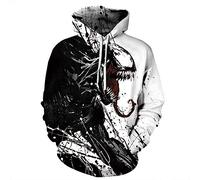 Plustrong Unisex 3D Casual Pullover Hoodie Hooded Sweatshirts - - S