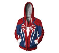 Plustrong Unisex 3D Print Zip Up Hoodie Pullover Hooded Sweashirt Jacket with Pockets, Zip Up Hoodie 001, X-Large