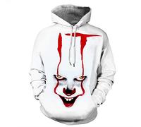 Plustrong Unisex Novelty Funny 3D Pullover Hoodies Sweatshirts Halloween Christmas - - Large