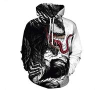 Plustrong Unisex Womens Mens 3D Casual Pullover Hoodie Hooded Sweatshirts with Pockets, Hoodie 489, L
