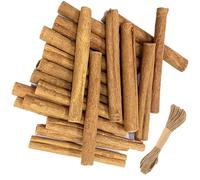 Plusupon 20 Pcs Cinnamon Sticks for Crafts, 10cm Cinnamon Sticks for Wreaths Supplies, Christmas Crafts Dried Cinn amon Stick for Christmas Tree Decoration
