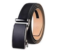 PlusZis 28"-60 "Men's Leather Ratchet Dress Belt Big And Tall With Automatic Buckle