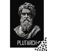 Plutarch Greek Philosopher 1000-Piece Puzzle for Adults, 70x50cm/1000pcs; A Practical Gift for Quiet Leisure Time; Low-dust White Cardboard Pieces