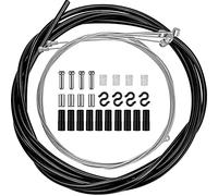 PLUTEO Universal Bike Brake Cable Kit with 2.5m Housing Cable with Cable Wire Cap S-Hooks for MTB and Road Bike Black