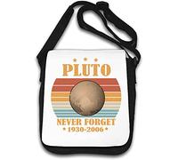 Pluto 1930 to 2006 Never Forget Shoulder Bag White