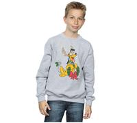 Pluto Christmas Reindeer Sweatshirt Disney Grey 12-13 Years