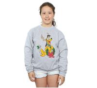 Pluto Christmas Reindeer Sweatshirt Disney Grey 7-8 Years
