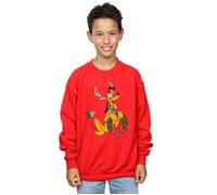 Pluto Christmas Reindeer Sweatshirt Disney Red 12-13 Years