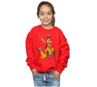 Pluto Christmas Reindeer Sweatshirt Disney Red 5-6 Years