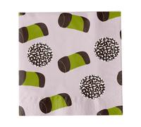 Pluto Design Like a Swede napkin Pink-green-brown-white