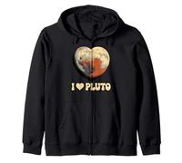Pluto Dwarf Planet 20th Anniversary 2026 - I love Pluto Zip Hoodie