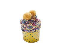 Pluto & Fox Women's Rainbow Color Comfy Socks Gift Pompom Socks