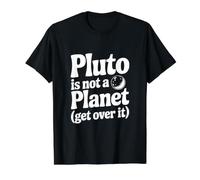 Pluto is Not A Planet Get Over It Value Graphic T-Shirt, Men, Black, M