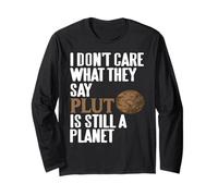 Pluto is Still a Planet Retro Space Science Statement Long Sleeve T-Shirt