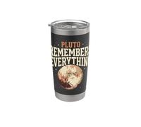 Pluto Justice for Pluto Never Forget Pluto Astronomy Gift Stainless Steel Insulated Tumbler