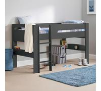 Pluto Midsleeper Bed - Dark Grey