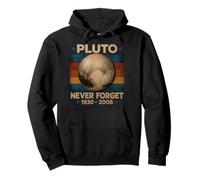 Pluto Never Forget Funny Planet Tribute Astronomy Pullover Hoodie